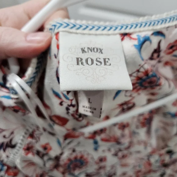 Floral Short Sleeve Dress - Size Large - Picture 5 of 5